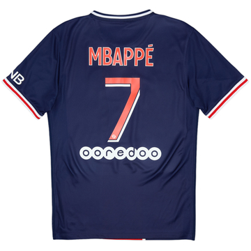 2020-21 Paris Saint-Germain Home Shirt Mbappe #7 - 8/10 - (S)