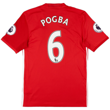 2016-17 Manchester United Home Shirt Pogba #6 - 8/10 - (S)