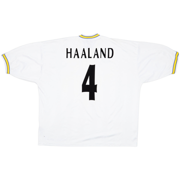 1996-98 Leeds United Home Shirt Haaland #4 - 6/10 - (XXL)
