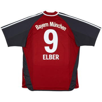 2001-02 Bayern Munich Home Shirt Elber #9 - 8/10 - (XL)
