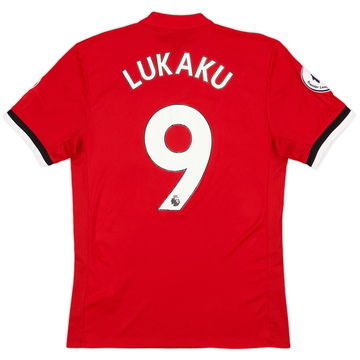 2017-18 Manchester United Home Shirt Lukaku #9 - 9/10 - (S)