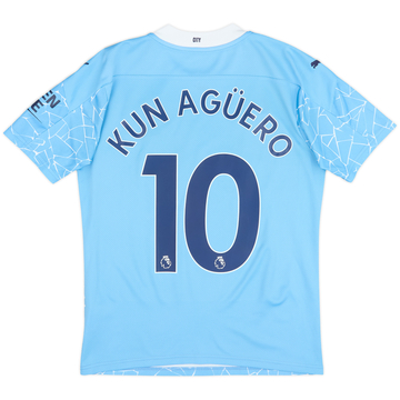 Camiseta de local del Manchester City 2020-21 Kun Aguero #10 - 9/10 - (S)