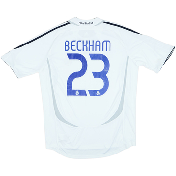 2006-07 Real Madrid Home Shirt Beckham #23 - 6/10 - (L)