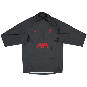 2020-21 Liverpool Player Issue 1/2 Zip Strike Drill Top - 10/10 - (M)