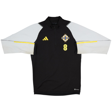 2022-23 Nothern Ireland adidas 1/4 Zip Drill Top - 9/10 - (S)