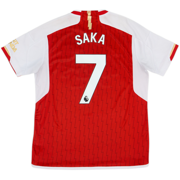 2023-24 Arsenal Home Shirt Saka #7 - 6/10 - (XL)