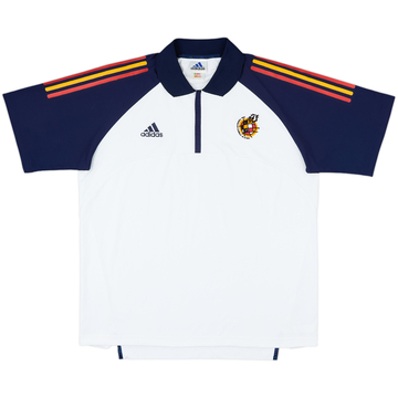 2002-04 Spain adidas 1/4 Zip Polo Shirt - 6/10 - (L/XL)