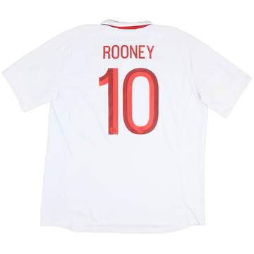 2012-13 England 'v Ukraine' Home Shirt Rooney #10 - 9/10 - (XL)