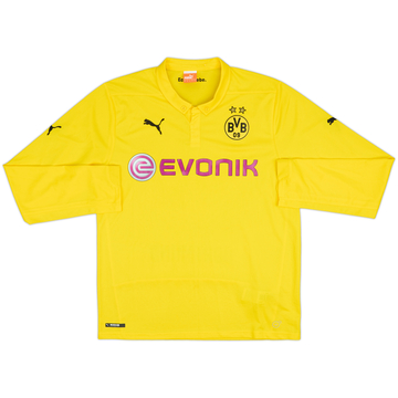 2014-15 Dortmund CL Home L/S Shirt - 9/10 - (L)