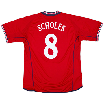 2002-04 England Away Shirt Scholes #8 - 9/10 - (XL)