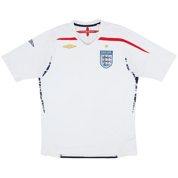 2007-09 England Home Shirt - 4/10 - (L)