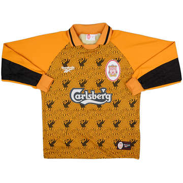 1996-97 Liverpool GK Shirt - 8/10 - (S)