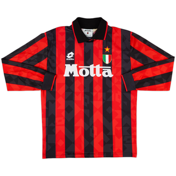 1993-94 AC Milan Home L/S Shirt - 8/10 - (M)