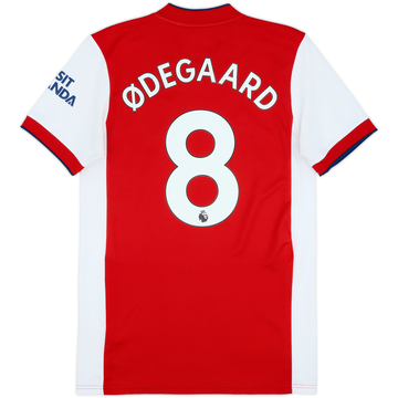 2021-22 Arsenal Home Shirt Odegaard #8 - 6/10 - (S)