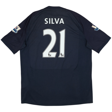 2010-12 Manchester City Away Shirt Silva #21 - 5/10 - (XL)