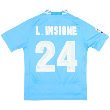 Camiseta de local del Napoli 2013-14 L. Insigne #24 - 4/10 - (M)