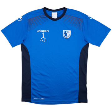 2017-18 Magdeburg Uhlsport Player Issue Training Shirt A.J #1 - 9/10 - (M)