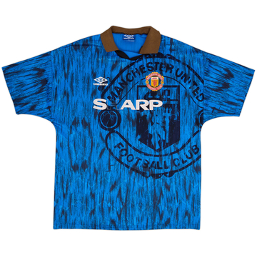 1992-93 Manchester United Away Shirt - 4/10 - (XL)