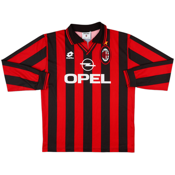 1997-98 AC Milan Home L/S Shirt - 8/10 - (XL)