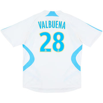 2007-08 Olympique Marseille Home Shirt Valbuena #28 - 8/10 - (L)