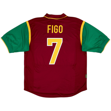 1999-00 Portugal Home Shirt Figo #7 - 8/10 - (XL)