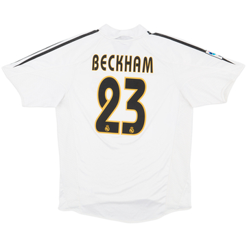 2004-05 Real Madrid Home Shirt Beckham #23 - 7/10 - (M)