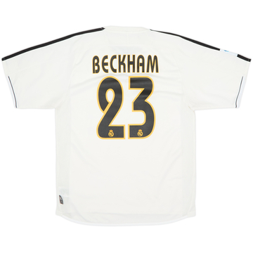2003-04 Real Madrid Home Shirt Beckham #23 - 6/10 - (S)
