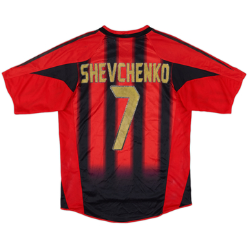 2004-05 AC Milan Home Shirt Shevchenko #7 - 4/10 - (S)
