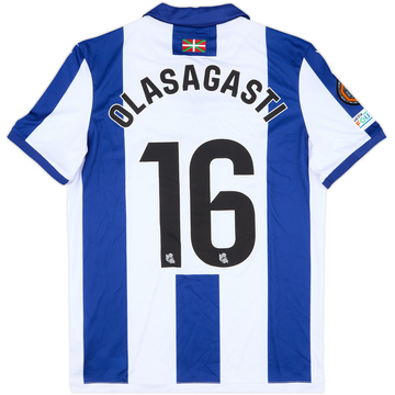 2024-25 Real Sociedad Match Issue Europa League Home Shirt Olasagasti #16