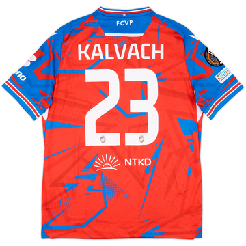 2024-25 Viktoria Plzen Match Issue Europa League Home Shirt Kalvach #23