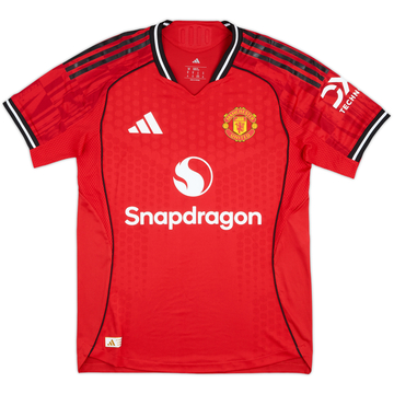 2025-26 Manchester United Player Issue Home Shirt - 9/10 - (M)
