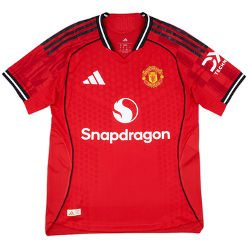 2025-26 Manchester United Player Issue Home Shirt - 9/10 - (M)