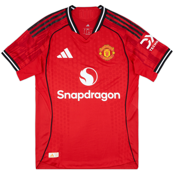 2025-26 Manchester United Player Issue Home Shirt - 9/10 - (M)
