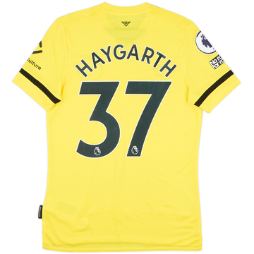 2021-22 Brentford Match Issue Away Shirt Haygarth #37