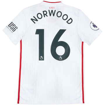 2019-20 Sheffield United Match Issue Away Shirt Norwood #16
