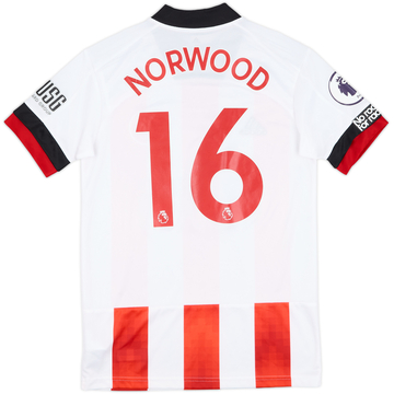 2020-21 Sheffield United Match Issue Home Shirt Norwood #16