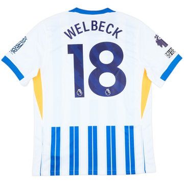 2024-25 Brighton Match Issue Home Shirt Welbeck #18