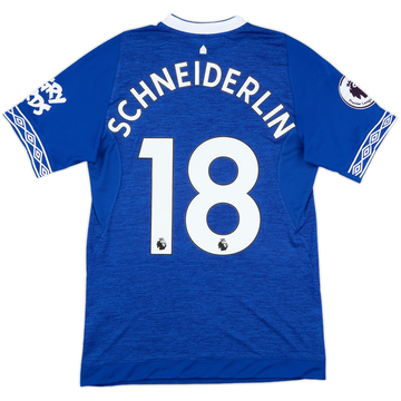 2018-19 Everton Match Issue Home Shirt Schneiderlin #18