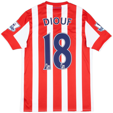 2015-16 Stoke City Match Issue Home Shirt Diouf #18