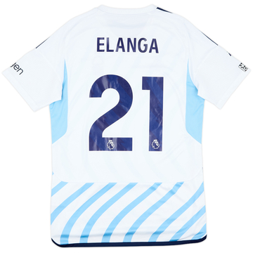 2023-24 Nottingham Forest Match Issue Away Shirt Elanga #21