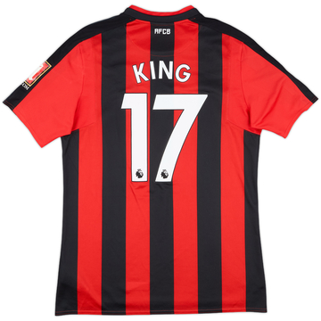 2017-18 Bournemouth Match Issue Home Shirt King #17