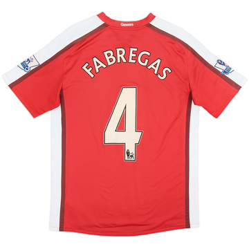 2008-10 Arsenal Camiseta de local Fabregas #4 - 6/10 - (M)