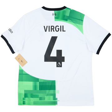 2023-24 Liverpool Away Shirt Virgil #4 (XL)