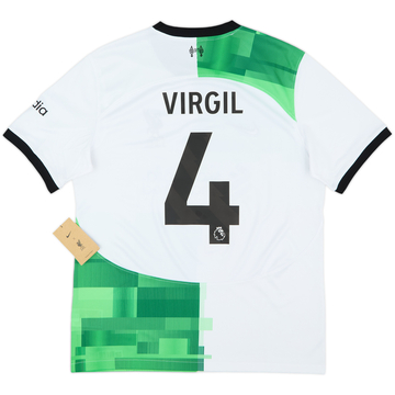 2023-24 Liverpool Away Shirt Virgil #4 (L)