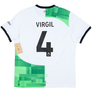 2023-24 Liverpool Away Shirt Virgil #4 (XL)