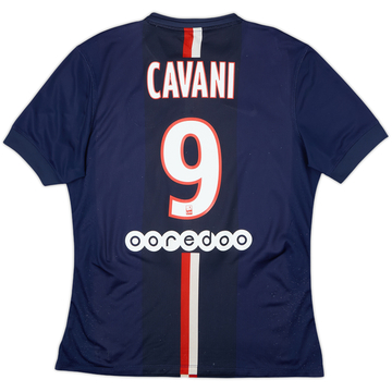 2014-15 Paris Saint-Germain Player Issue Home Shirt Cavani #9 - 6/10 - (M)