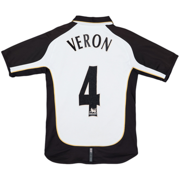 2001-02 Manchester United Centenary Away/Third Shirt Veron #4 - 6/10 - (S.Boys)