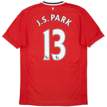 2011-12 Manchester United Home Shirt J.S.Park #13 - 6/10 - (M)