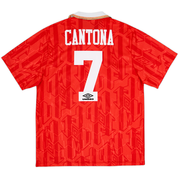 1992-94 Manchester United Home Shirt Cantona #7 - 5/10 - (L)