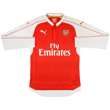 2015-16 Arsenal Home L/S Shirt - 5/10 - (M)